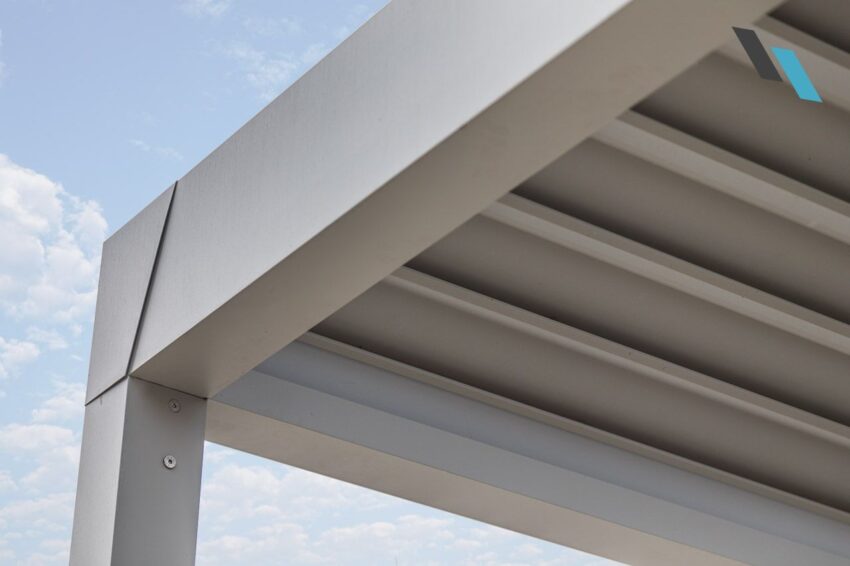 Lamellás pergola sarokillesztése