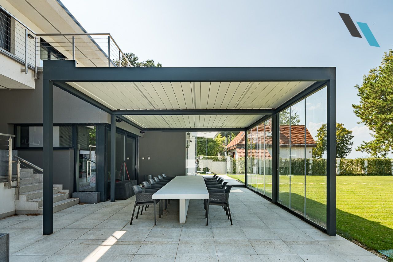Algarve pergola egy balatoni nyaralóban